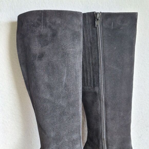 Christian Louboutin Miss Tack 70 Boots Women’s 7.5 Black Suede 37.5 Heeled - Picture 10 of 16